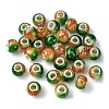 Two Tone Glass European Beads GPDL-K003-01A-1
