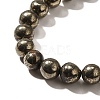 Natural Pyrite Beads Strands G-H059-A01-02-3