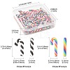 64Pcs 8 Styles Christmas Candy Cane Handmade Polymer Clay Beads CLAY-FS0001-49-4