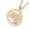 304 Stainless Steel Pendant Necklaces NJEW-N0074-23G-2