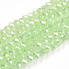 Electroplate Glass Beads Strands EGLA-A044-J1mm-B08-1