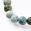 Natural African Turquoise(Jasper) Stretch Bracelets X-BJEW-JB04557-04-2