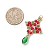 Christmas Glass Pendants PALLOY-MZ01051-02-2