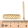 Brass Micro Pave Cubic Zirconia Multi-Strand Links KK-P239-02C-G-3