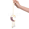 Crystal Chandelier Glass Teardrop Pendant Decorations HJEW-PH01778-01-3