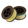 2 Rolls 2 Colors Segment Dyed Round Polyester Twisted Cords OCOR-TA0003-65A-2