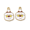 304 Stainless Steel Enamel Pendants STAS-L300-012G-26-1