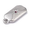 Brass Micro Pave Cubic Zirconia Charms LS-ZIRC-I054-12P-08-2