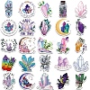 50Pcs PVC Self-Adhesive Crystal Cluster Stickers STIC-PW0022-01-4