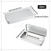 2Pcs Slide Top Tinplate Trinket Storage Boxes CON-SP0001-22A-03-2