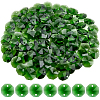 120Pcs Electroplated Glass Octagon Links Connectors EGLA-SP0001-35-1