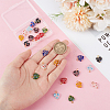 24Pcs 8 Colors Millefiori Glass Pendants PALLOY-PH01845-3