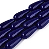 Opaque Glass Beads Strands GLAA-Q113-03A-C05-1