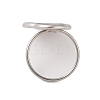 Non-Tarnish 304 Stainless Steel Open Cuff Ring Findings STAS-E124-05P-P-2