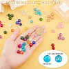 Spray Painted Transparent Crackle Glass Beads Strands CCG-X0002-10mm-B-2