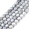 Anti-Tarnish Electroplate Glass Beads Strands EGLA-T021-6mm-15-15-1