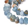 Natural Blue Calcite Beads Strands G-D091-A30-3
