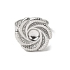 304 Stainless Steel Cuff Ring Components STAS-P403-09P-2