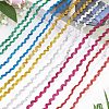 6 Yards 6 Colors Polyester Wavy Fringe Trim Ribbon OCOR-WH0080-44B-3