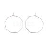 316 Stainless Steel Hoop Earrings Findings STAS-C029-02P-2