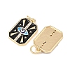 Brass Micro Pave Cubic Zirconia Pendants KK-Z146-16G-2