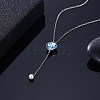 Trendy 925 Sterling Silver Pendant Necklace NJEW-BB30732-5