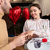 2Pcs Round Velvet Ring Boxes & Pendant Boxes Sets VBOX-CA0001-04A-7