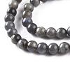 Natural Black Labradorite Beads Strands G-S333-6mm-021B-3
