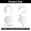 8 Sets Transparent Acrylic Blank Tumbler Topper TACR-BC0001-15-2