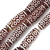 Rice Shape Tibetan Style dZi Beads Strands G-A269-A18-01-2