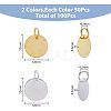 Brass Stamping Blank Tag Charms KK-FH0001-49-NF-2
