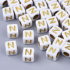 Plating Acrylic Beads SACR-S297-09N-1