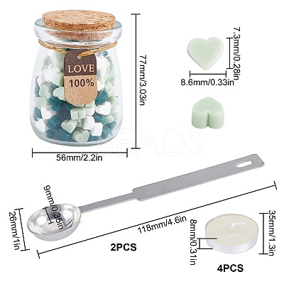 Sealing Wax Particles Kits for Retro Seal Stamp DIY-CP0003-60E-1