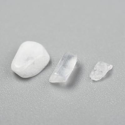 Natural White Moonstone Chip Beads G-L453-10A-1