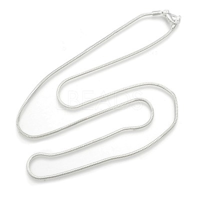 Brass Round Snake Chain Necklaces NJEW-BB10864-20-1