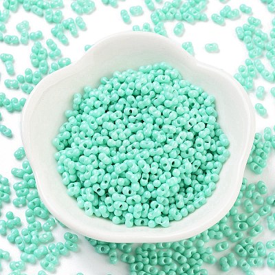 Baking Paint Glass Seed Beads SEED-A033-04D-1