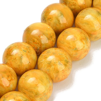 Baking Paint Glass Beads Strands GL-CBA8F4B-02-1