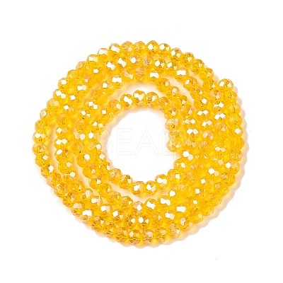 Electroplate Glass Beads Strands EGLA-A044-T2mm-A05-1