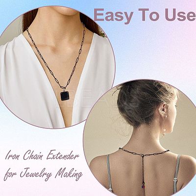 4 Styles Iron Chain Extender FIND-SZ0003-75A-1
