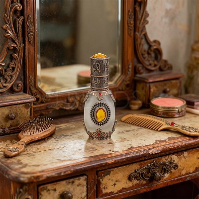 1Pc 15ML Retro Empty Glass Dropper Bottles AJEW-DJ0004-54-1