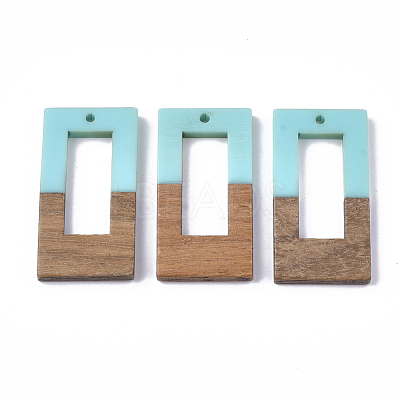 Resin & Walnut Wood Pendants RESI-S358-26B-1