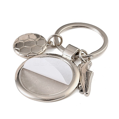 Football Alloy Sublimation Blanks Keychains AL-CBAF9A1-02P-04-1