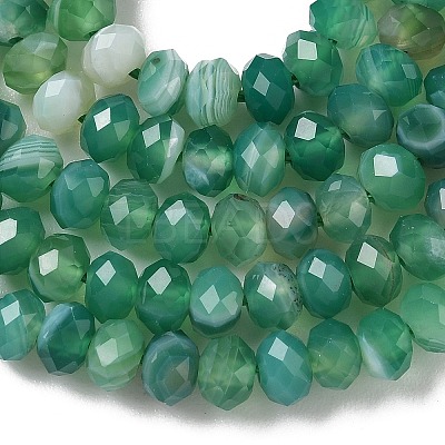 Natural Banded Agate Beads Strands G-D344-A34-05-1