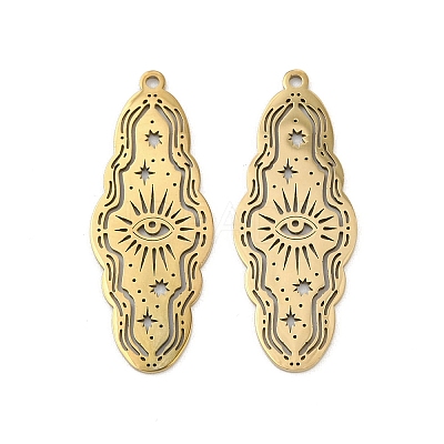 201 Stainless Steel Pendants LS-STAS-U052-02D-G-1