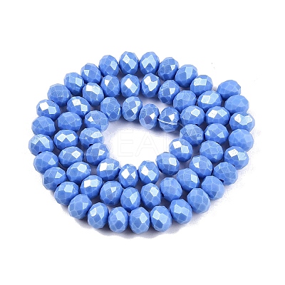 Electroplate Glass Beads Strands LS-EGLA-A044-P8mm-A17-1