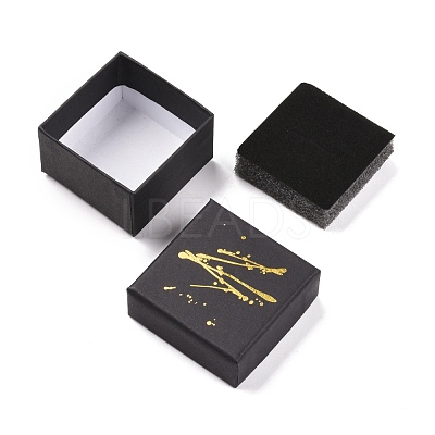 Hot Stamping Cardboard Jewelry Packaging Boxes CON-B007-01A-1