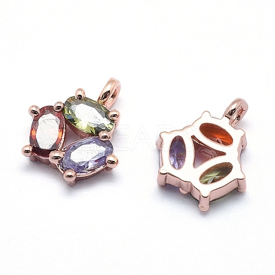Brass Charms ZIRC-J040-38RG-01-NR-1