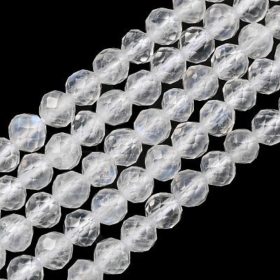 Natural Rainbow Moonstone Beads Strands G-G0005-C02-1