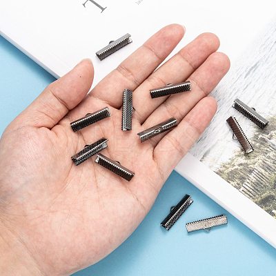 Iron Ribbon Crimp Ends E182Y-B-1