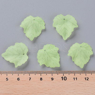 Autumn Theme Transparent Frosted Acrylic Pendants PAF002Y-18-1